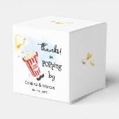 Bedankt voor het langskomen Popcorn Bedankdoosjes (Achterkant)