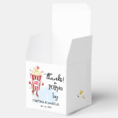 Bedankt voor het langskomen Popcorn Bedankdoosjes (Geopend)