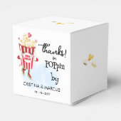 Bedankt voor het langskomen Popcorn Bedankdoosjes (Achterkant)