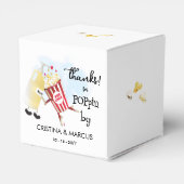Bedankt voor het langskomen Popcorn Bedankdoosjes (Achterkant)