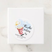 Bedankt voor het langskomen Popcorn Evenement Bedankjes Labels (In situ)