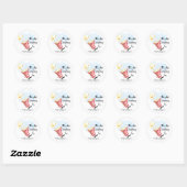 Bedankt voor het langskomen Popcorn Evenement Ronde Sticker (Vel)
