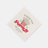 Bedankt voor het langskomen Popcorn servetjes Servet (Hoek)