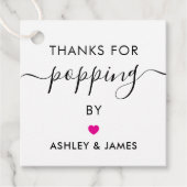 Bedankt voor het langskomen Stickers, Bruiloft Sti Bedankjes Labels (Voorkant)