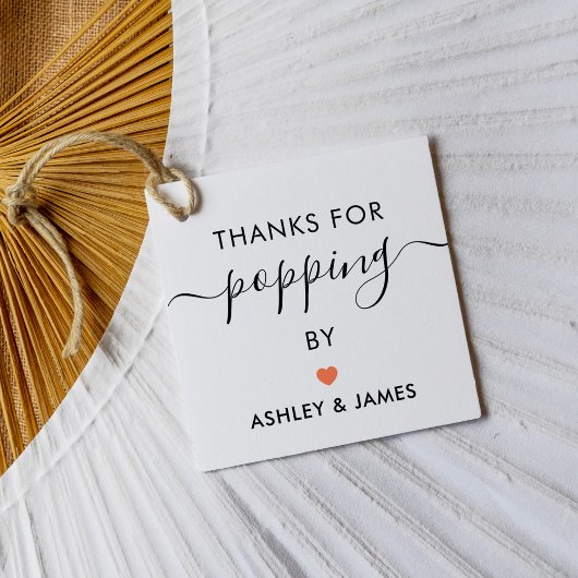 Bedankt voor het langskomen Stickers, Huwelijkssti Bedankjes Labels