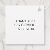 Bedankt voor het langskomen Stickers, Huwelijkssti Bedankjes Labels (Achterkant)