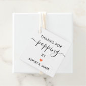 Bedankt voor het langskomen Stickers, Huwelijkssti Bedankjes Labels (In situ)