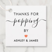 Bedankt voor het langskomen Stickers, Huwelijkssti Bedankjes Labels (Voorkant)