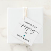 Bedankt voor het langskomen Stickers, Trouwsticker Bedankjes Labels (In situ)