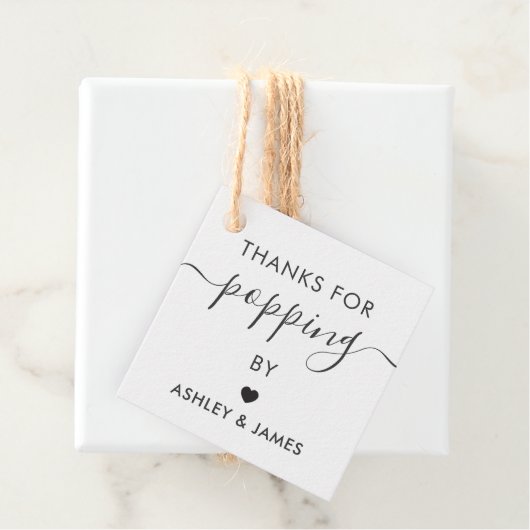 Bedankt voor het langskomen Stickers, Trouwsticker Bedankjes Labels (In situ)