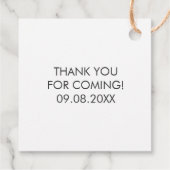 Bedankt voor het langskomen Stickers, Trouwsticker Bedankjes Labels (Achterkant)