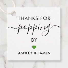 Bedankt voor het langskomen Stickers, Trouwsticker Bedankjes Labels