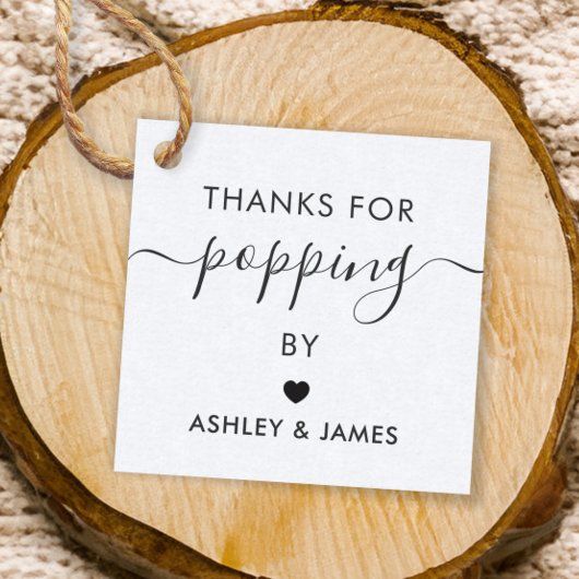 Bedankt voor het langskomen Stickers, Trouwsticker Bedankjes Labels