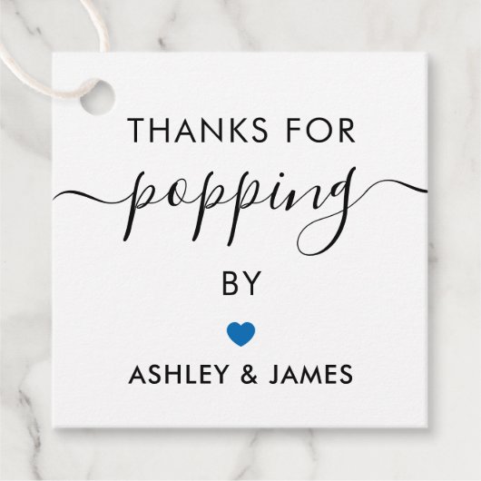 Bedankt voor het langskomen Stickers, Trouwsticker Bedankjes Labels (Voorkant)