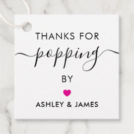 Bedankt voor het langskomen Stickers, Trouwsticker Bedankjes Labels