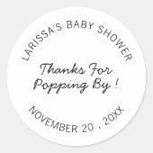 Bedankt voor het langskomen Verloving Huwelijksfee Ronde Sticker (Voorkant)