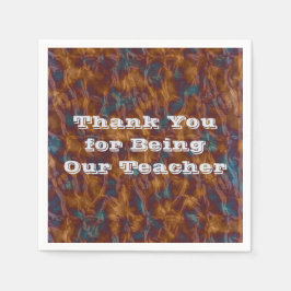 Bedankt voor het leslokaal lesgeven servet