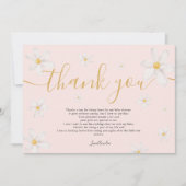 Bedankt voor het leuke waterverf gouden baby showe (Voorkant)