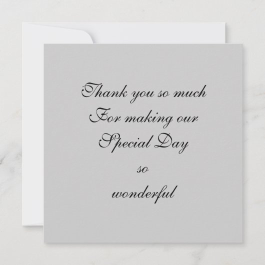 Bedankt voor het Lijst voor de bruiloft (Achterkant)