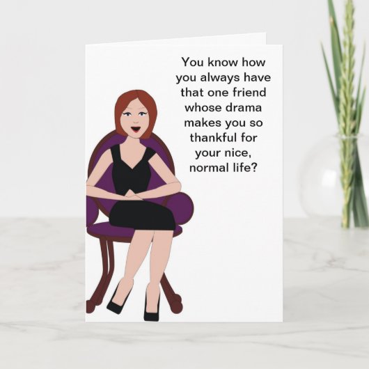 Bedankt voor het Luisteren Wenskaart (Voorkant)