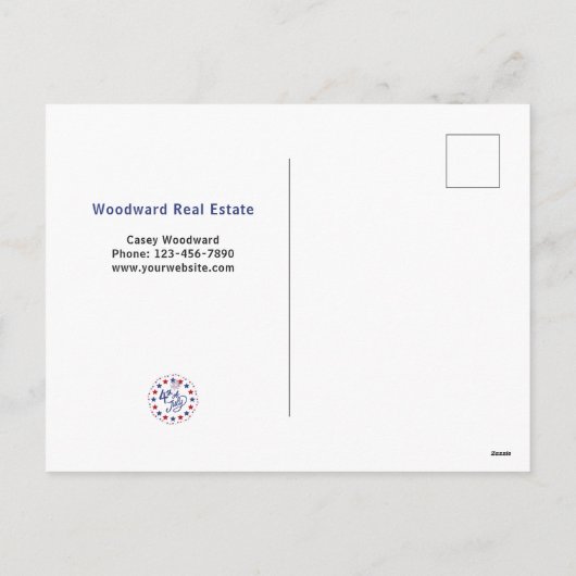 Bedankt voor het maken van Business Sparkle 4 juli Feestdagenkaart (Achterkant)