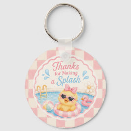 Bedankt voor het maken van een Splash Duck-sleutel Sleutelhanger
