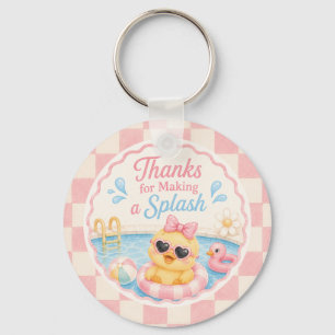 Bedankt voor het maken van een Splash Duck-sleutel Sleutelhanger