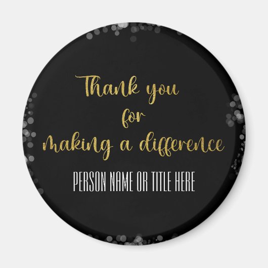 Bedankt voor het maken van een verschil magneet (Voorkant)