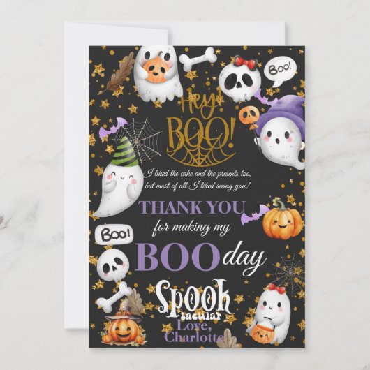 Bedankt voor het maken van mijn 1e Boo-day Spookta (Voorkant)