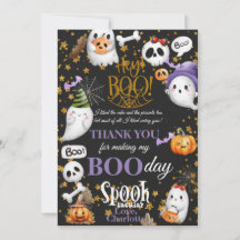 Bedankt voor het maken van mijn 1e Boo-day Spookta