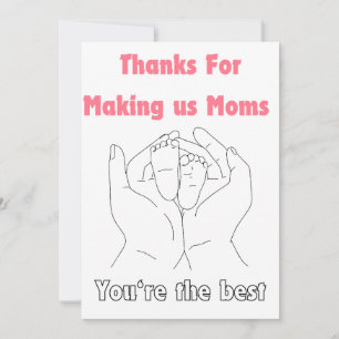Bedankt voor het maken van ons moeders <3 feestdagenkaart