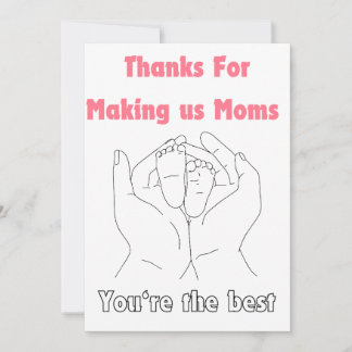 Bedankt voor het maken van ons moeders <3 feestdagenkaart