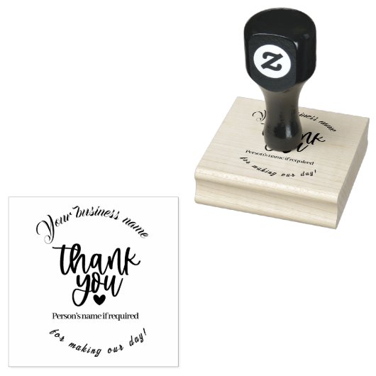 Bedankt voor het maken van onze dag! rubberstempel (Gestempeld)