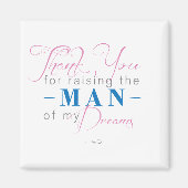 Bedankt voor het Man van mijn dromen Magneet (Voorkant)