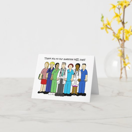 Bedankt voor het medisch personeel van HSE Kaart (Gele Bloem)