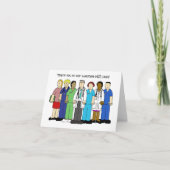 Bedankt voor het medisch personeel van HSE Kaart (Voorkant)