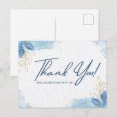 Bedankt voor het met ons vieren briefkaart (Voorkant / Achterkant)