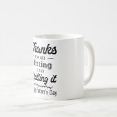 Bedankt voor het niet dragen van een afdruk koffiemok (Voorkant rechts)