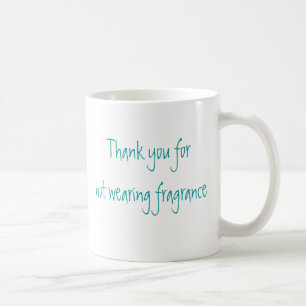 Bedankt voor het niet dragen van geurstof koffiemok