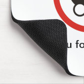 Bedankt voor het niet fokken van mousepad muismat (Hoek)