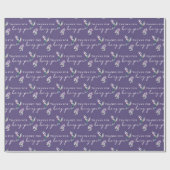 Bedankt voor het ompakken van papierbladen cadeaupapier (Vlak)