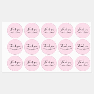 Bedankt voor het ondersteunen van een klein bedrij labels