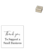 Bedankt voor het ondersteunen van een klein bedrij rubberstempel (Gestempeld)