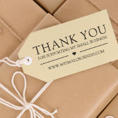 Bedankt voor het ondersteunen van mijn kleine bedr rubberstempel