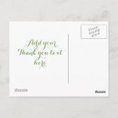 Bedankt voor het ontwerp. briefkaart (Achterkant)