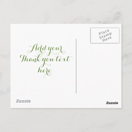 Bedankt voor het ontwerp. briefkaart (Achterkant)