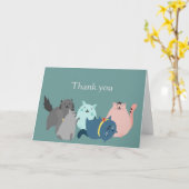 Bedankt voor het opvangen van mijn baby's kaart (Gele Bloem)