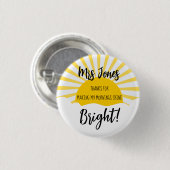 Bedankt voor het Opvrolijken van mijn Ochtend Knop Ronde Button 3,2 Cm (Voorkant /achterkant)