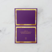 Bedankt voor het paarse goudfeest. (Binnen)