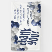 Bedankt voor het personeel van de vrijwilliger-bal spandoek (Verticaal)